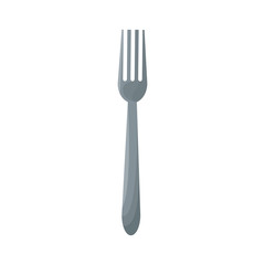fork icon over white background. colorful design. vector illustration