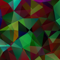 Obraz premium Polygonal vector background. Can be used in cover design, book design, website background. Vector illustration. Brown, green colors.