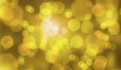 Obraz premium Abstract background with blurred hexagonal bokeh