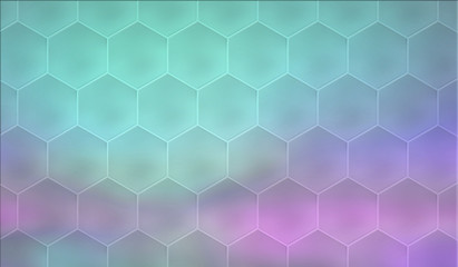 Hexagonal mosaic background