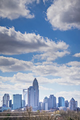 Fototapeta premium Charlotte north carolina city skyline and downtown