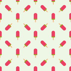 ice cream seamless pattern background fruit vector illustration