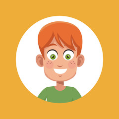 boy kid male character image vector illustration eps 10