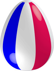 Пасхальные яйца разных цветов и узоров. 