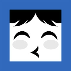 cuddly face expression