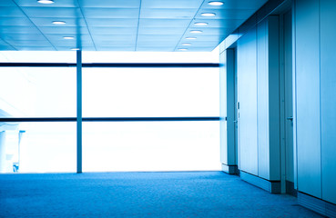 empty hall in the modern office building.