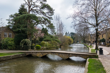 Fototapeta premium Scenic View of Bourton-in-the-Water