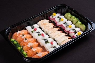 lunch box of  sushi, 초밥 도시락