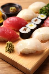 Assorted sushi