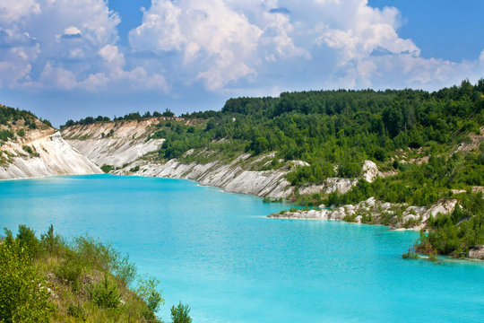 Blue lake