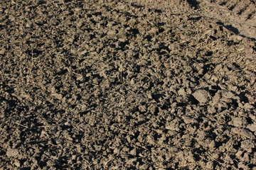 Tilled farmland texture