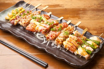 assorted skewers