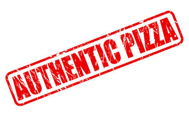 AUTHENTIC PIZZA red stamp text