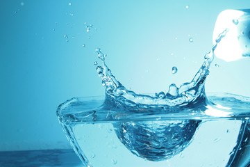 Water Background / Water is a transparent and nearly colorless chemical substance that is the main constituent of Earth's streams, lakes, and oceans, and the fluids of most living