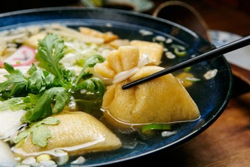 fried tofu , 유부주머니