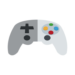 videogame control icon over white background. colorful design. vector illustration
