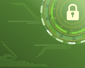 CYBER SECURITY: Illustration of digital security