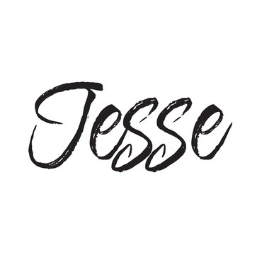 jesse, text design. Vector calligraphy. Typography poster.