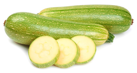 zucchini isolated on white background