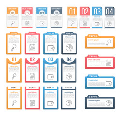Infographic Templates with Numbers and Text