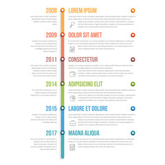 Vertical Timeline Infographics