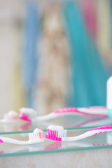 Toothbrush in the bathroom