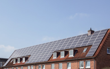 Solaranlage auf einem Dach