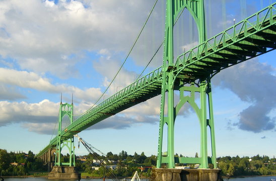 St. John's bridge in Portland, Oregon