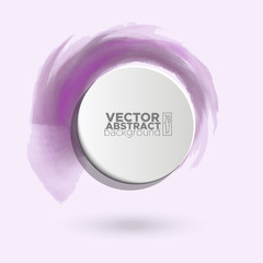Color ink round stroke on white