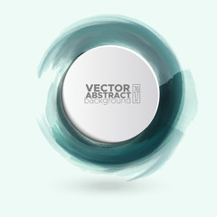 Color ink round stroke on white