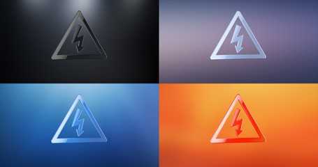 High Voltage 3d Icon
