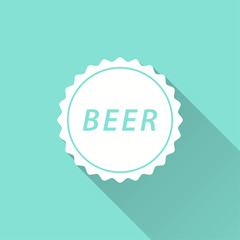 Bottle cap - vector icon.