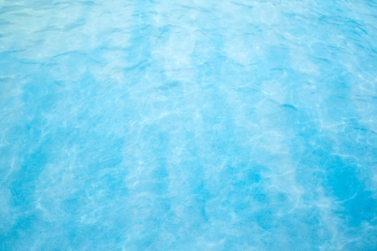 Shining blue sea ripple.