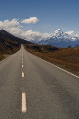 Naklejka premium SH 80 to Mt. Cook National Park