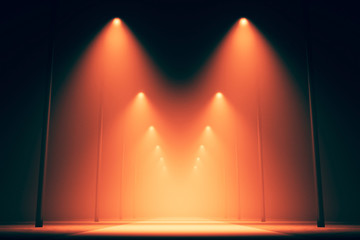 design element. night dark park alley lights