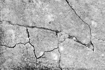 Fototapeta premium Crack white concrete texture background.