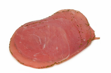 Lachsschinken im Kräutermantel