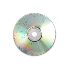 Data loss due to molder on badly damaged CD DVD