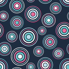 Naklejka premium Polka dot seamless pattern. Print. Repeating background. Cloth design, wallpaper.