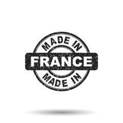 Made in France stamp. Vector illustration on white background