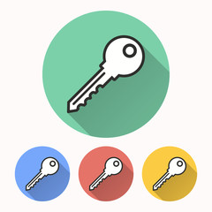 Key - vector icon.