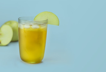 Cold Apple Juice with Apples