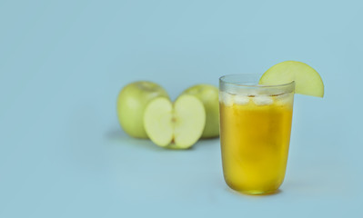 Cold Apple Juice with Apples
