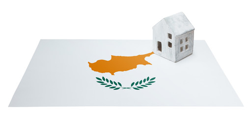 Small house on a flag - Cyprus