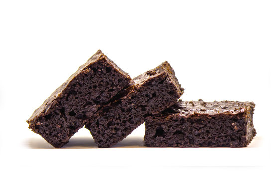 Chocolate Brownie, Selective Focus.  