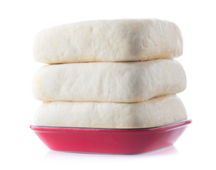 Fresh tofu isolated on white background