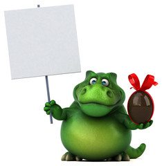 Fun dinosaur - 3D Illustration © Julien Tromeur