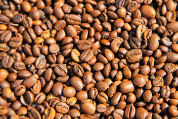 Coffee beans background