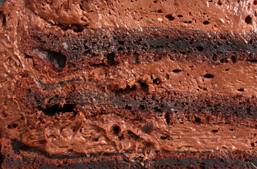 Chocolate cake slice background