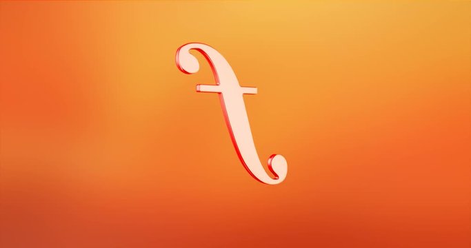 Animated Forte Loud Music Red 3d Icon Loop Modules for edit with alpha matte
